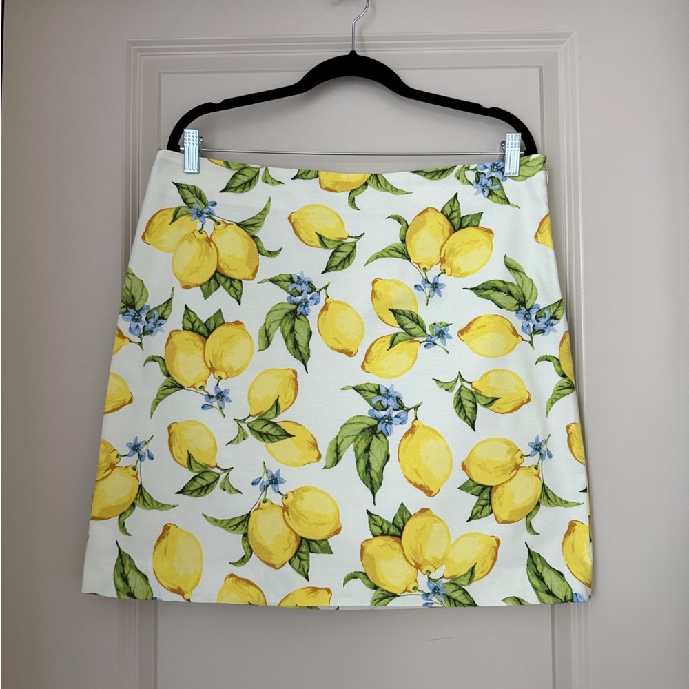 Talbots Yellow Lemon A-Line Skirt